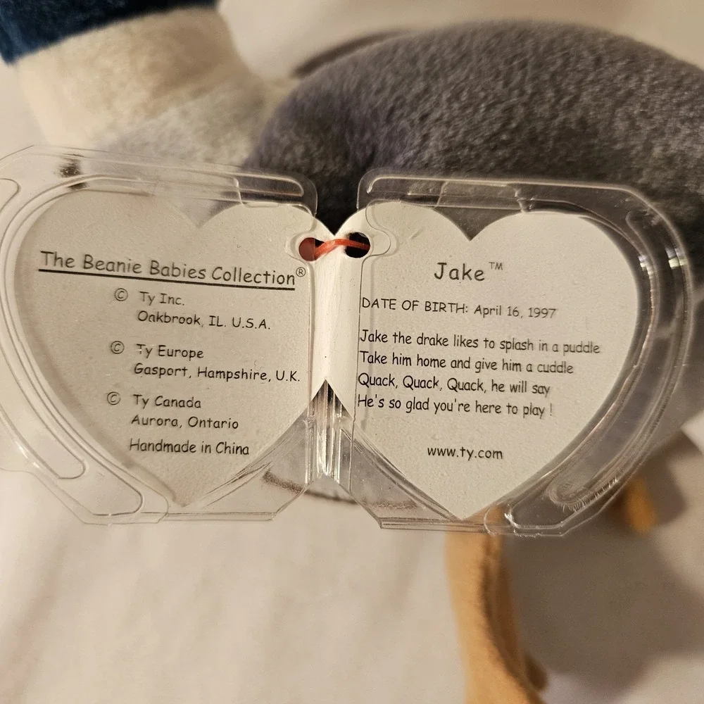 Ty Beanie Baby Jake The Drake 1997 With Tag - Picture 3 of 5